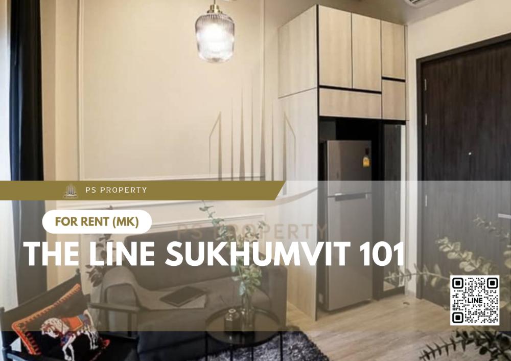 For RentCondoOnnut, Udomsuk : For rent ✨ THE LINE Sukhumvit 101 ✨ complete furniture and electrical appliances, near BTS Punnawithi.