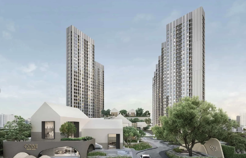 Sale DownCondoRama9, Petchburi, RCA : 🔥 Cheapest 𝘾𝙊𝘽𝙀 𝙍𝙖𝙩𝙘𝙝𝙖𝙙𝙖-𝙍𝙖𝙢𝙖𝟵 Building B 2 Bed 2 Bath 26th floor, beautiful view, good location, with furniture