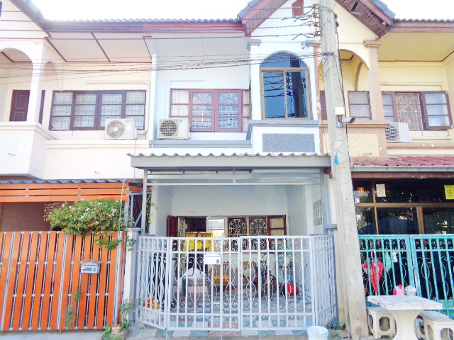 For SaleTownhomeNawamin, Ramindra : 🚩H1229 Urgent sale, townhouse, Jinda Town Village, Soi Khubon 27, Ram Intra, Km. 8) Beautiful house ready to move in, road in front of the house 10 meters wide