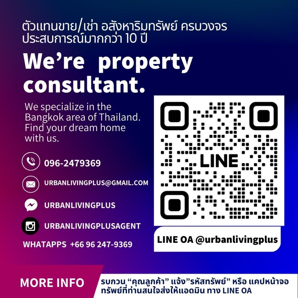 For SaleCondoSathorn, Narathiwat : ( UL2411201 ) Urgent Sale!!! Tel/Line 096-2479369 , Sale with tenant Rhythm Sathorn - Narathiwas , 1 bedroom, 38 Sq.M., high floor, furnished, Special Deal!!✨✨