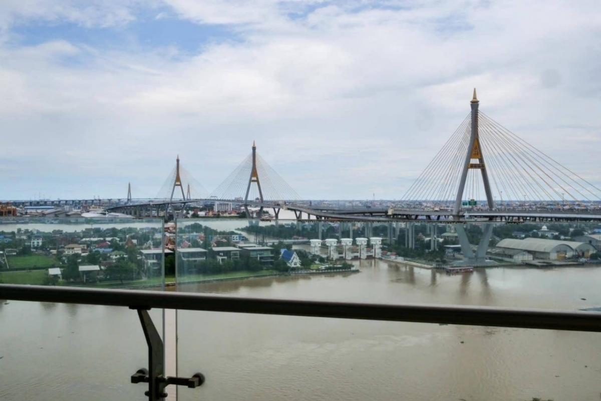 For RentCondoRama3 (Riverside),Satupadit : Condo The Pano Rama 3, 360 degree river view, new room, big room, cheap rent