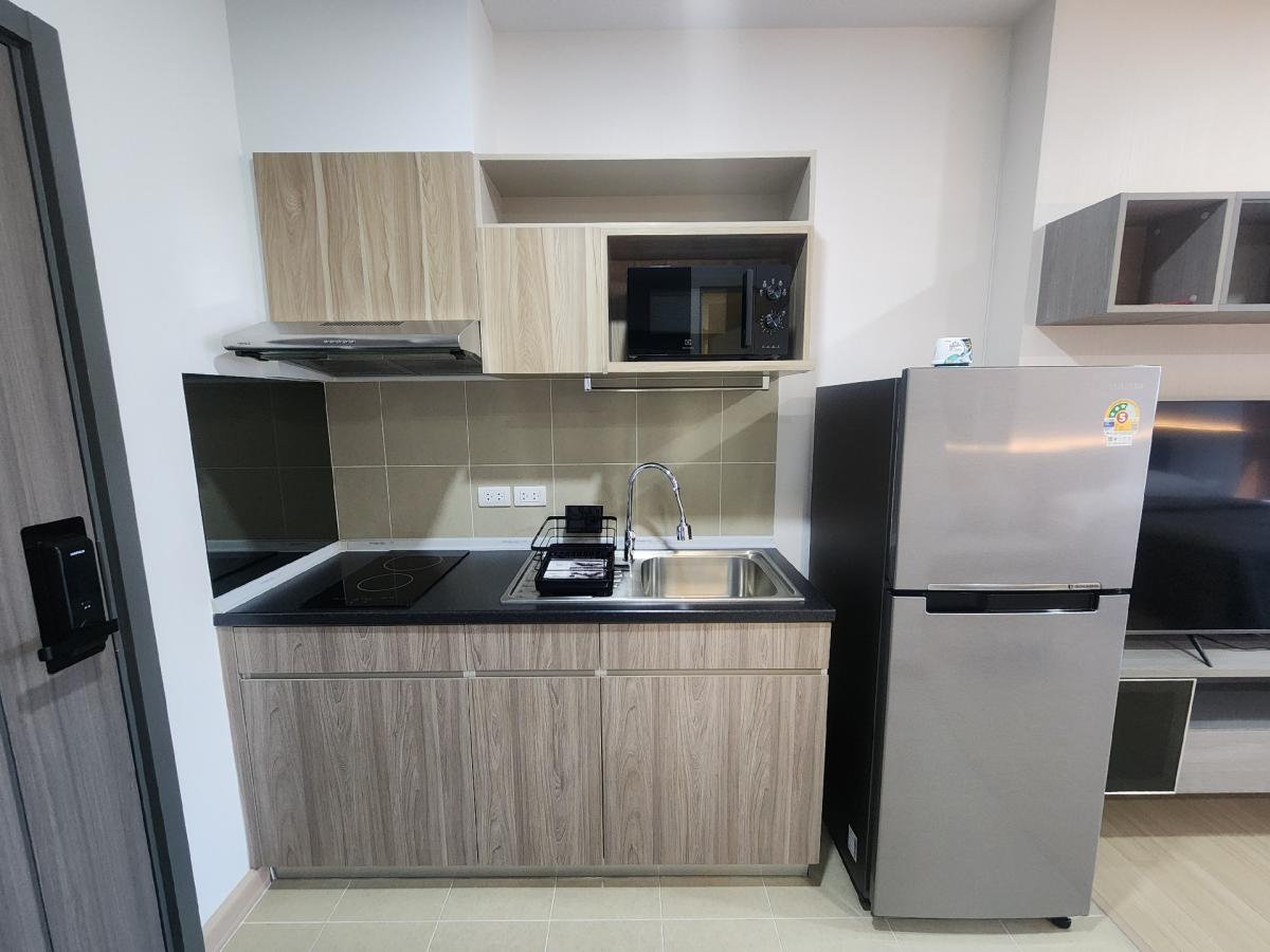 For RentCondoSamut Prakan,Samrong : Condo for rent Supalai Veranda Sukhumvit 117, new room, beautifully decorated, complete in this room, make an appointment to view the room 👉line:@pfbkk