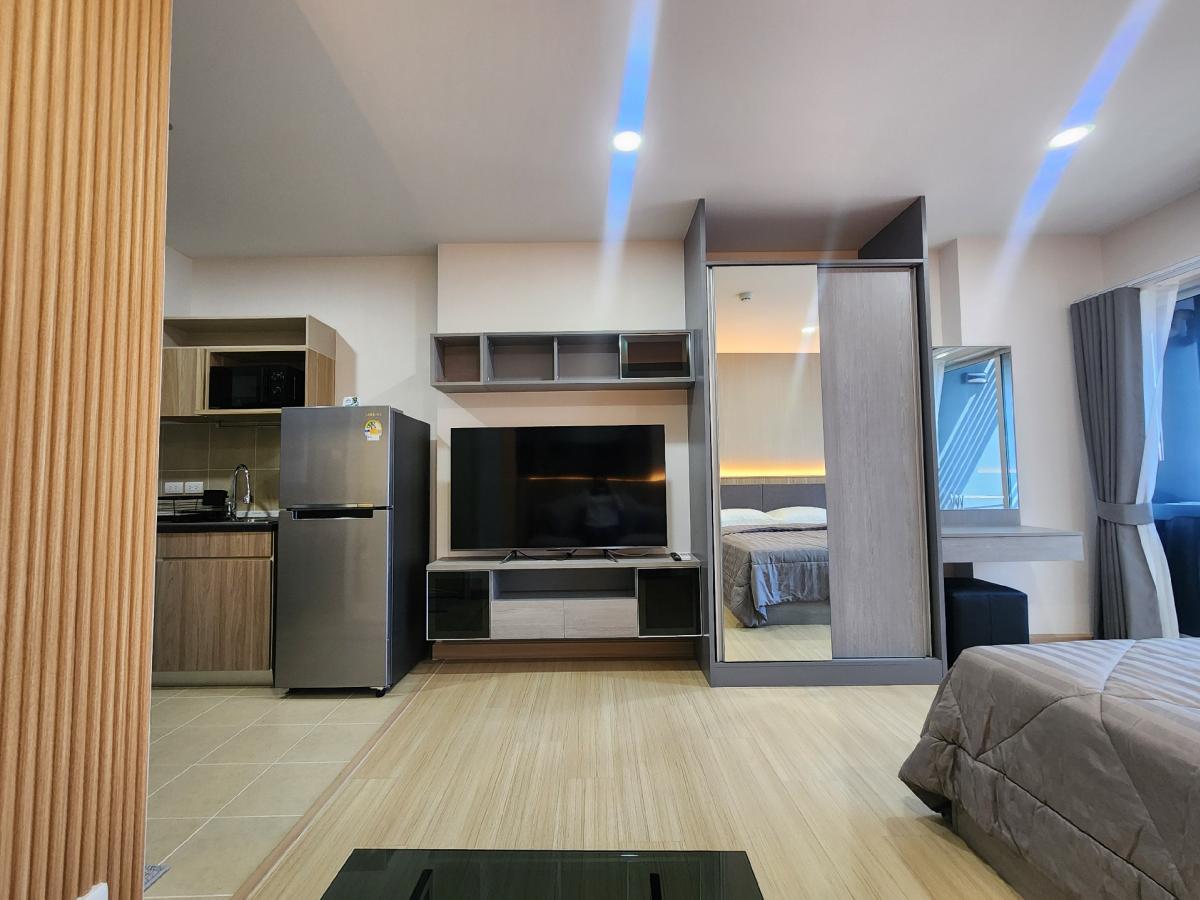 For RentCondoSamut Prakan,Samrong : Condo for rent Supalai Veranda Sukhumvit 117, new room, beautifully decorated, complete in this room, make an appointment to view the room 👉line:@pfbkk