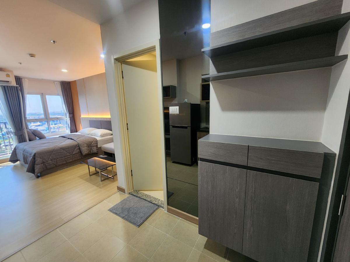 For RentCondoSamut Prakan,Samrong : Condo for rent Supalai Veranda Sukhumvit 117, new room, beautifully decorated, complete in this room, make an appointment to view the room 👉line:@pfbkk