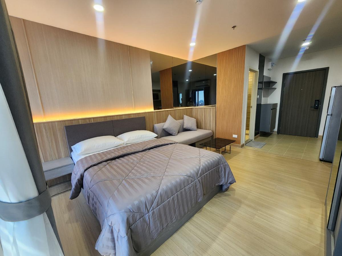 For RentCondoSamut Prakan,Samrong : Condo for rent Supalai Veranda Sukhumvit 117, new room, beautifully decorated, complete in this room, make an appointment to view the room 👉line:@pfbkk