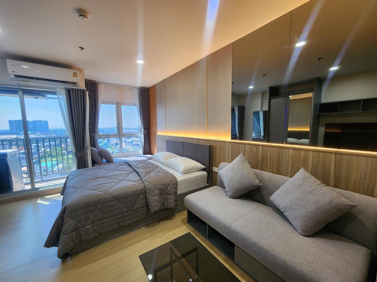 For RentCondoSamut Prakan,Samrong : Condo for rent Supalai Veranda Sukhumvit 117, new room, beautifully decorated, complete in this room, make an appointment to view the room 👉line:@pfbkk