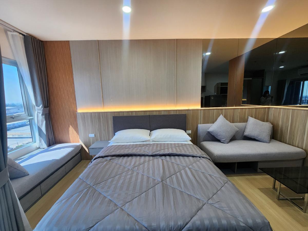 For RentCondoSamut Prakan,Samrong : Condo for rent Supalai Veranda Sukhumvit 117, new room, beautifully decorated, complete in this room, make an appointment to view the room 👉line:@pfbkk