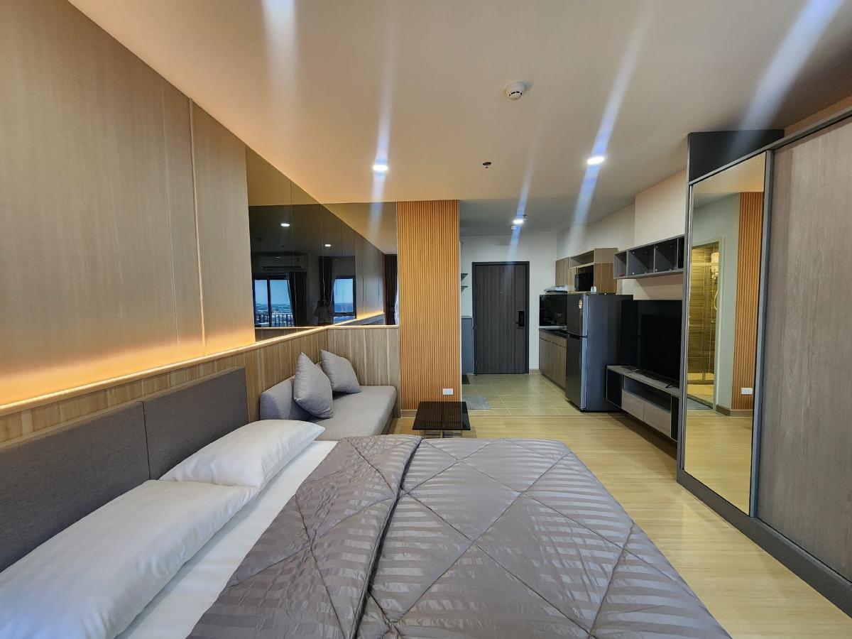 For RentCondoSamut Prakan,Samrong : Condo for rent Supalai Veranda Sukhumvit 117, new room, beautifully decorated, complete in this room, make an appointment to view the room 👉line:@pfbkk