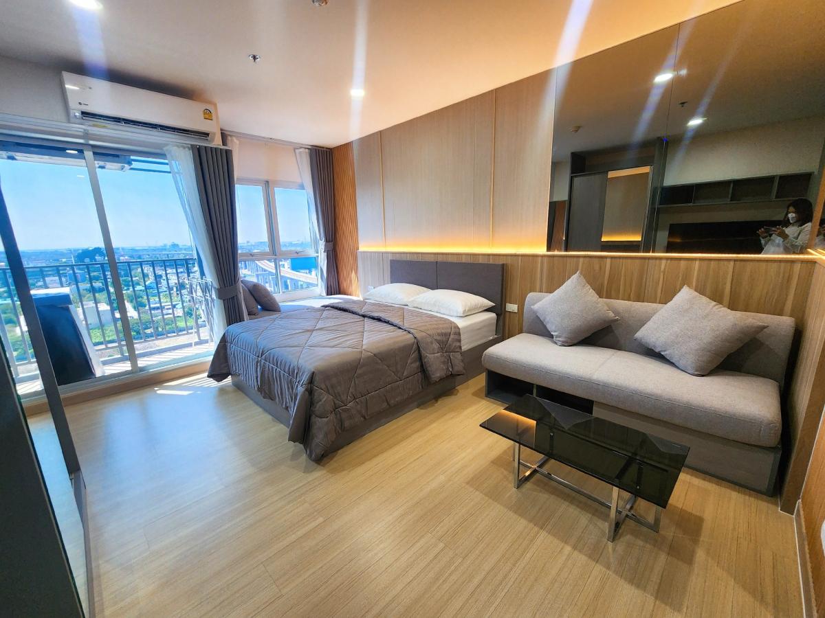 For RentCondoSamut Prakan,Samrong : Condo for rent Supalai Veranda Sukhumvit 117, new room, beautifully decorated, complete in this room, make an appointment to view the room 👉line:@pfbkk
