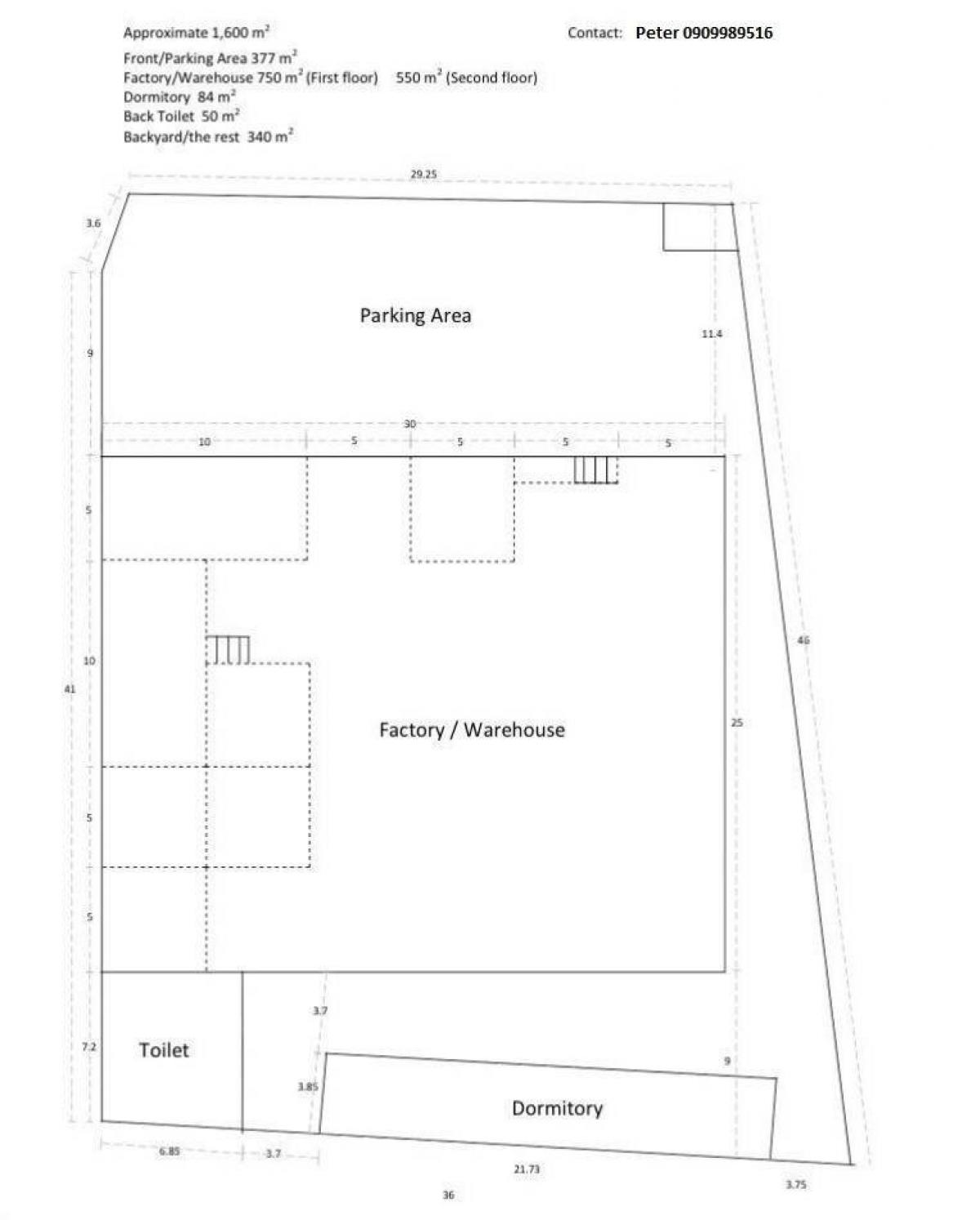 For RentFactoryRathburana, Suksawat : Industrial factory for rent, Suk Sawat 30, land area 1 rai 3 sq.wa, 2-storey building, with dormitory for workers to stay 0928242499