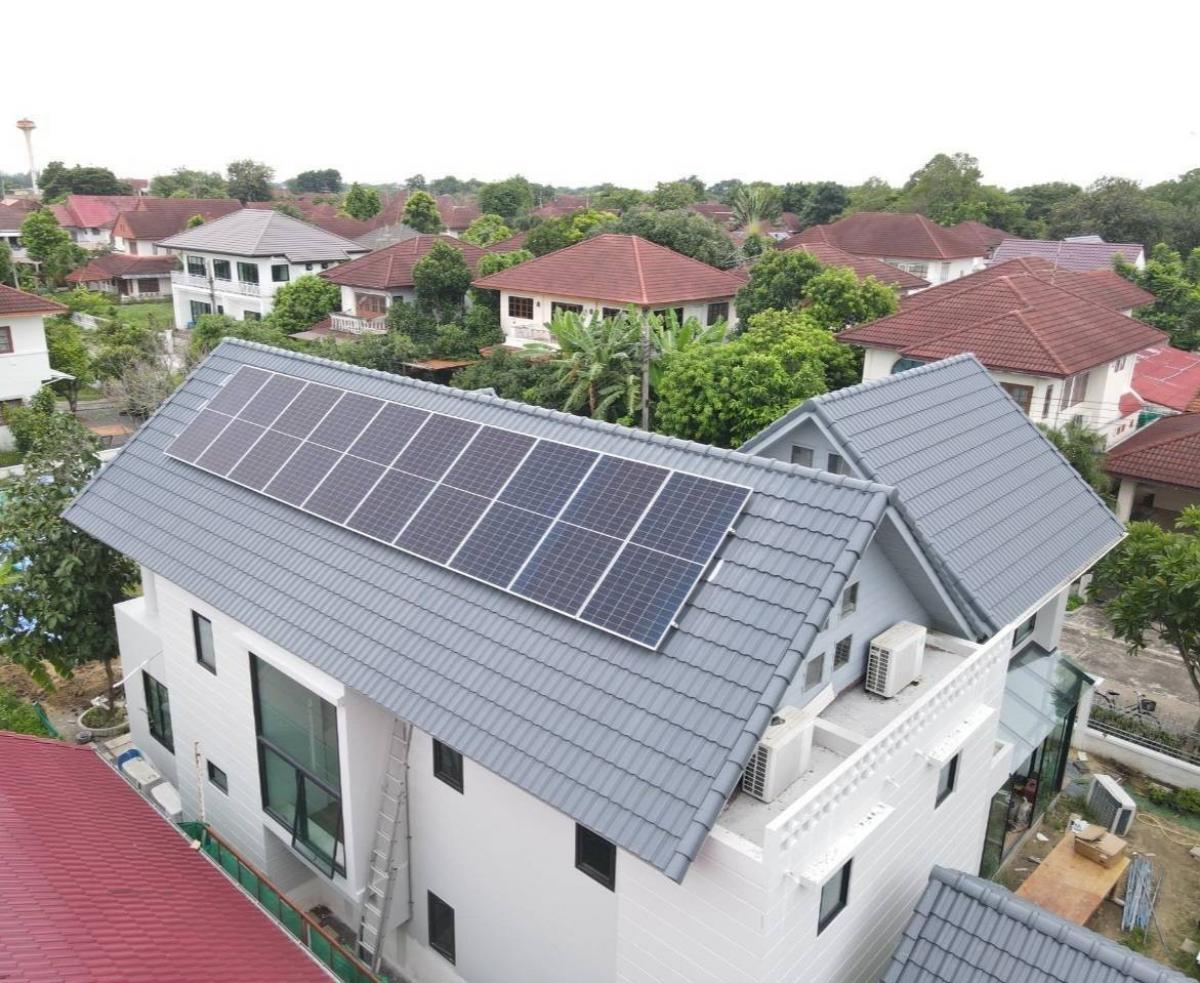 For SaleHouseMin Buri, Romklao : 2 storey detached house for sale, Panya Lek Home Nimit, new, new renovated, modern style, luxury Install the solar system, convert corner, ready to stay