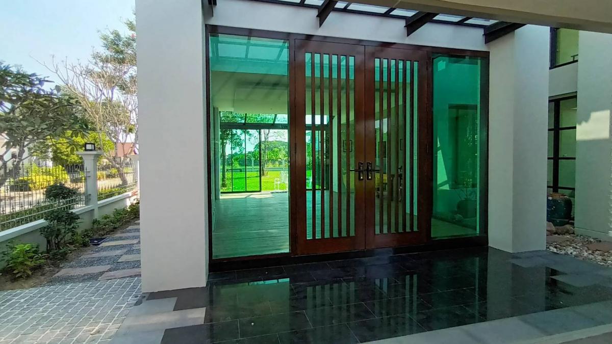 For SaleHouseMin Buri, Romklao : 2 storey detached house for sale, Panya Lek Home Nimit, new, new renovated, modern style, luxury Install the solar system, convert corner, ready to stay