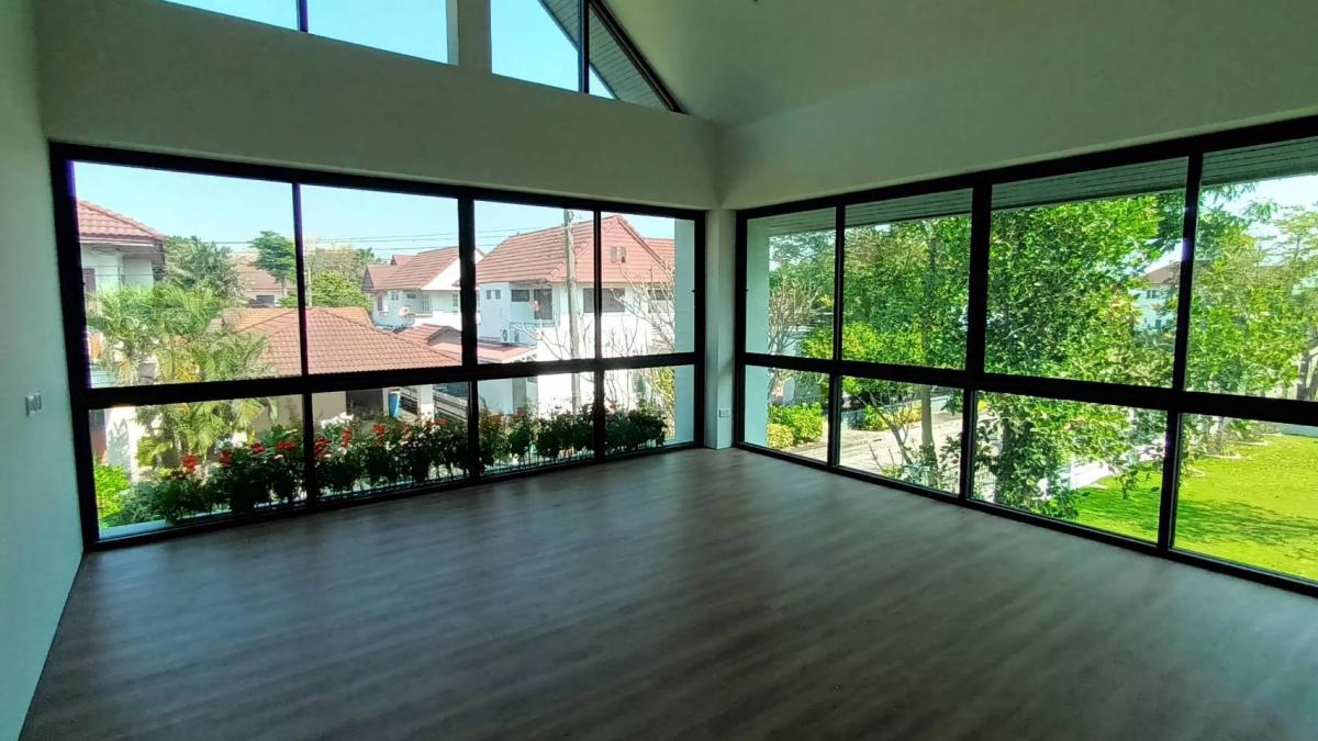 For SaleHouseMin Buri, Romklao : 2 storey detached house for sale, Panya Lek Home Nimit, new, new renovated, modern style, luxury Install the solar system, convert corner, ready to stay