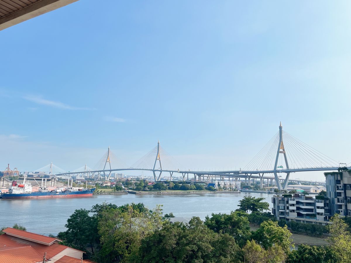 For RentOfficeRama3 (Riverside),Satupadit : Office for rent, river view, next to the main road, BRT Wat Dan