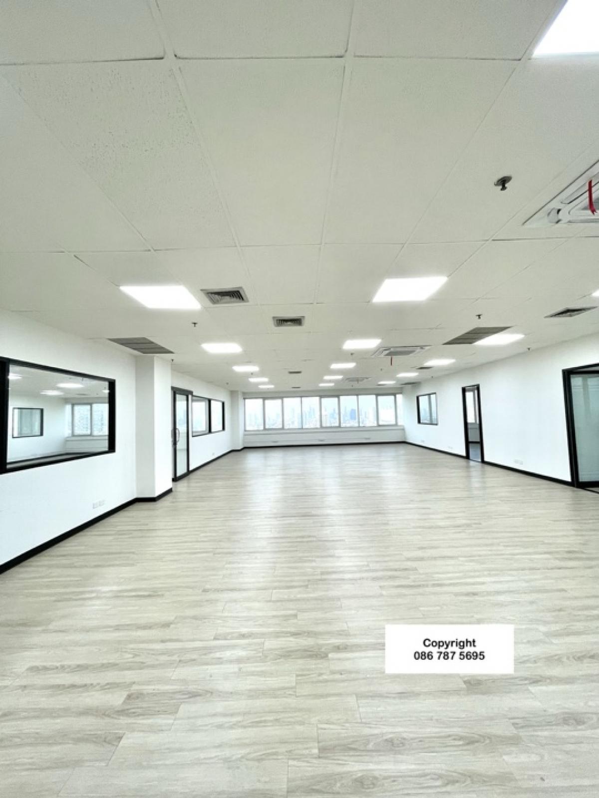 For RentOfficeRama3 (Riverside),Satupadit : Office for rent, river view, next to the main road, BRT Wat Dan