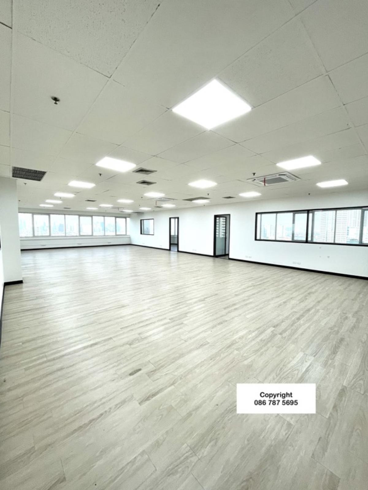 For RentOfficeRama3 (Riverside),Satupadit : Office for rent, river view, next to the main road, BRT Wat Dan