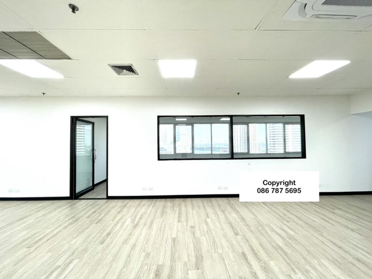 For RentOfficeRama3 (Riverside),Satupadit : Office for rent, river view, next to the main road, BRT Wat Dan