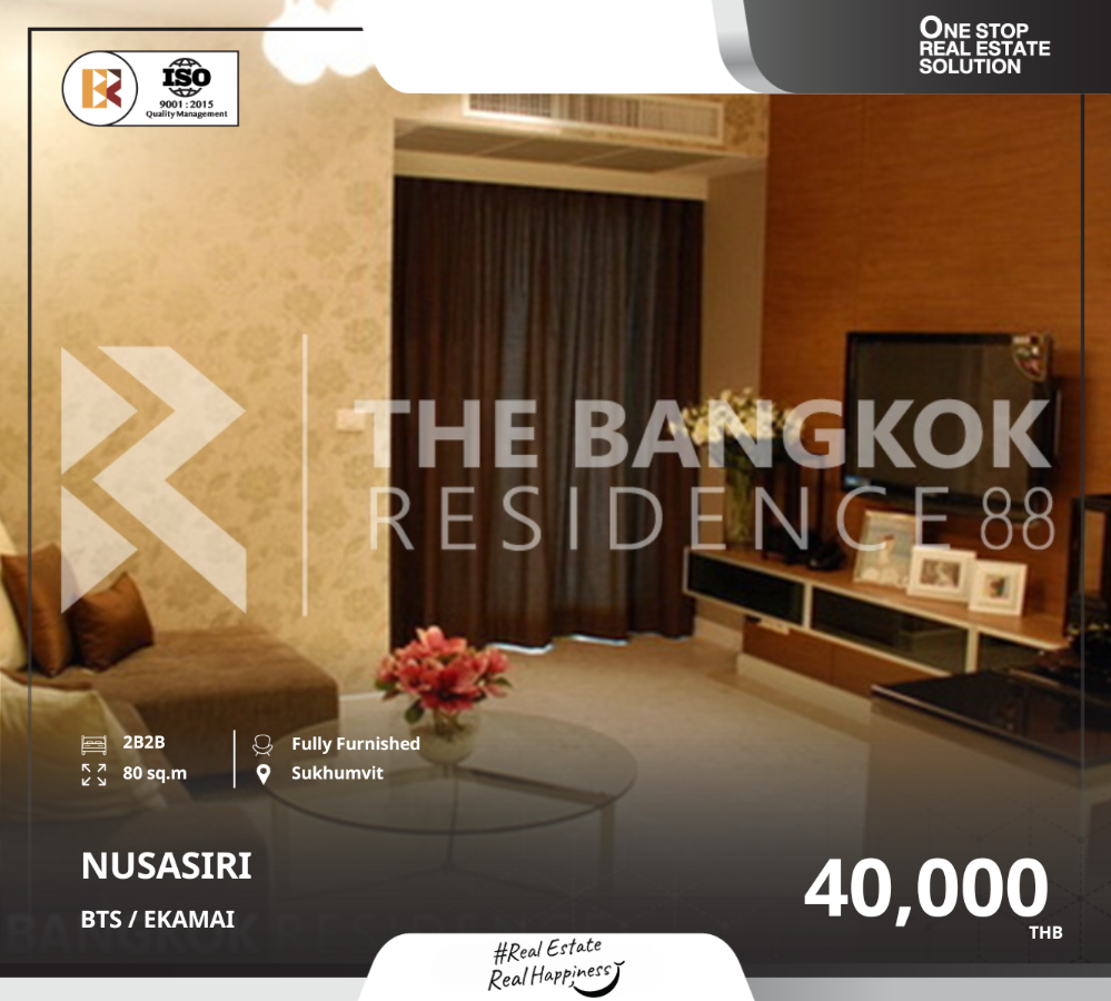 ให้เช่าคอนโดสุขุมวิท อโศก ทองหล่อ : Nusasiri Grand Condo เฟอร์สวย ใกล้ BTS เอกมัย