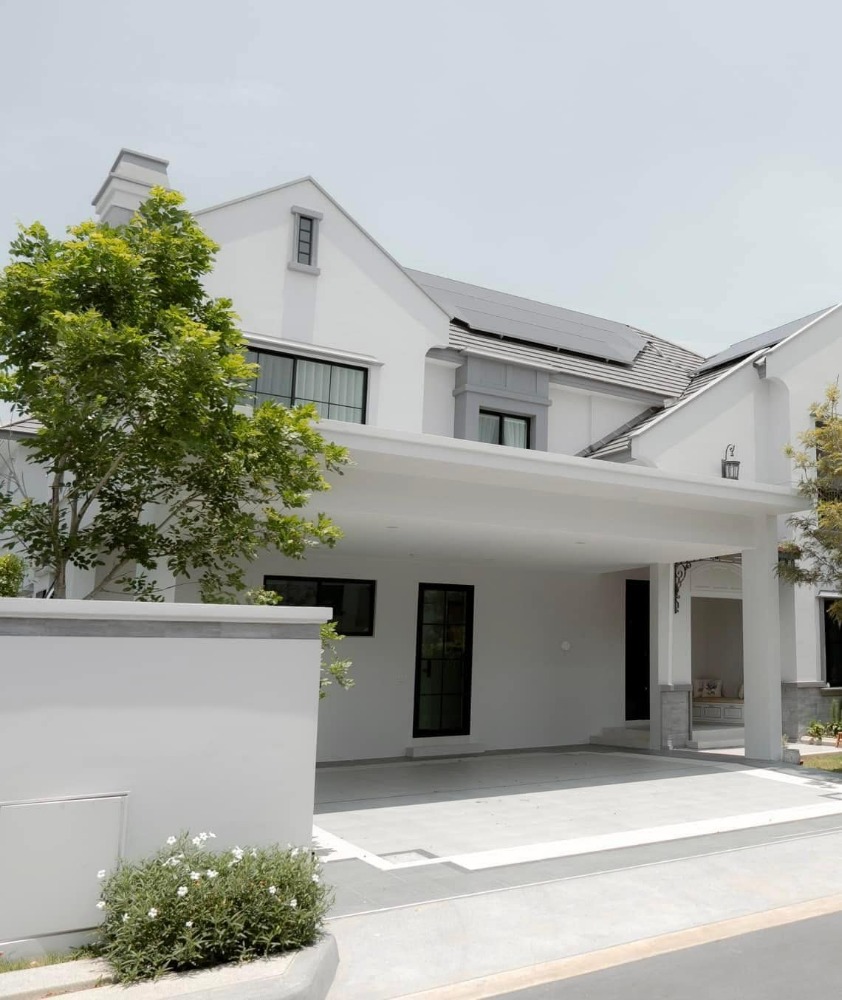 For SaleHousePattanakan, Srinakarin : Single house for sale, Nantawan Rama 9 - New Krungthep Kreetha, size 107 sq m, decorated, ready to move in, French style, near international school