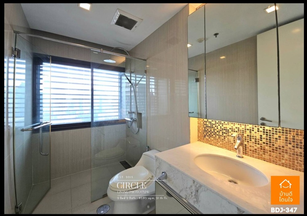For SaleCondoRama9, Petchburi, RCA : Special promotion, Luxury corner condo, beautiful Circle Living Prototype (83.95 sq m.), 2 bedrooms, 2 bathrooms, Panoramic View, near MRT Phetchaburi, only 800 m.