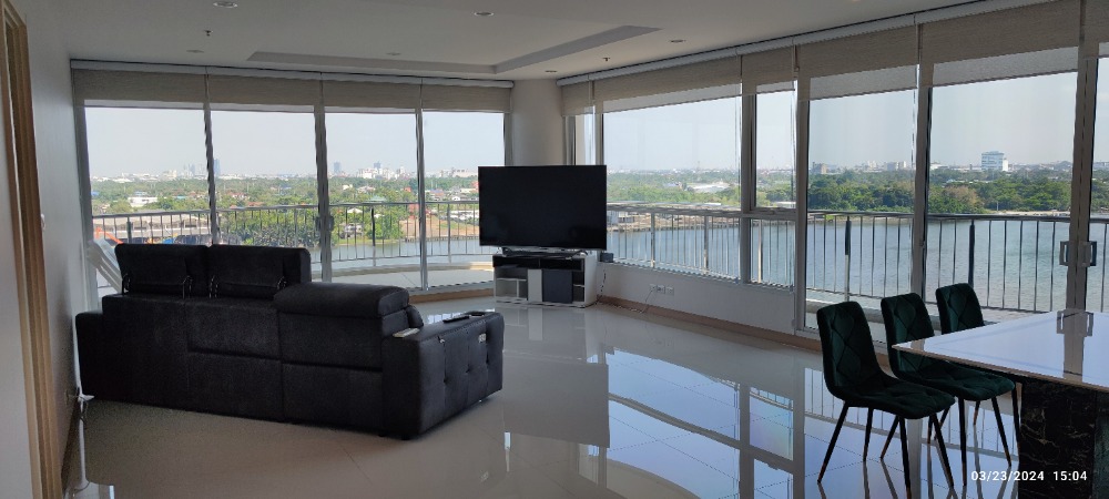 For RentCondoRama3 (Riverside),Satupadit : Supalai Riva Grande Rama 3 / 3 Bedrooms (FOR RENT), Supalai Riva Grande Rama 3 / 3 Bedrooms (FOR RENT) CREAM2014