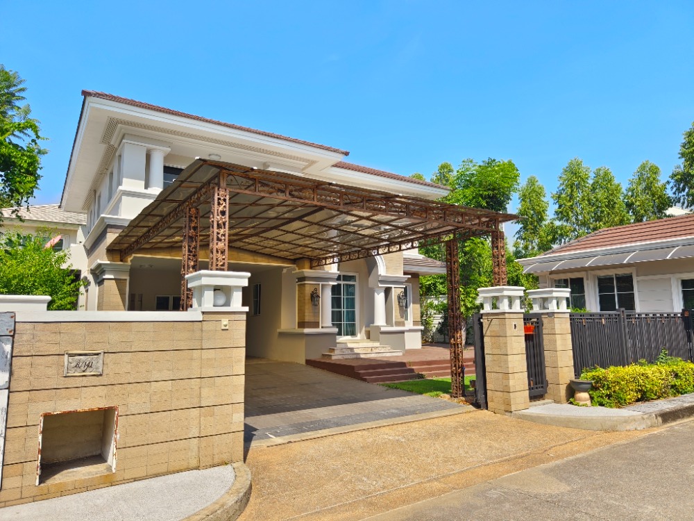 For RentHouseNawamin, Ramindra : For rent, single house, Ladawan Ramintra Km.2, area 100 sq.w., beautiful and luxurious, ready to move in, large house, location near Central Ramintra