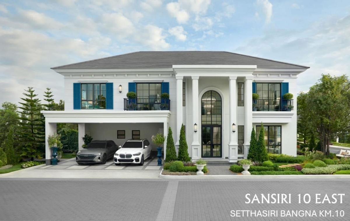 For SaleHouseBangna, Bearing, Lasalle : ⛲️Setthasiri Bangna Km.10 “Siamese Bangna Km.10”📲 064-7944263 (Khun Nam) The largest house model 377 sq m. One of Sansiri 10 East