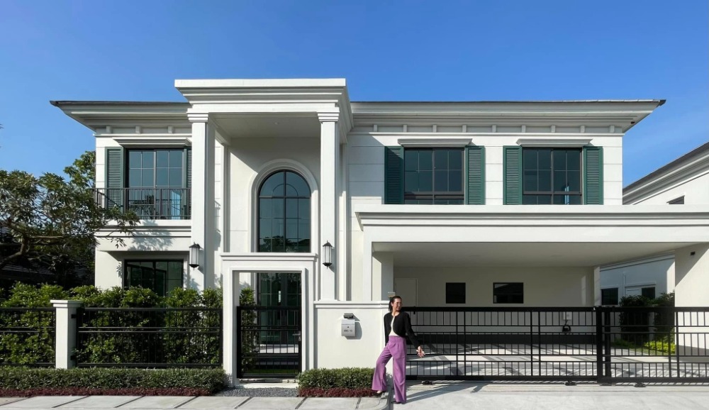 For SaleHouseBangna, Bearing, Lasalle : Reduced by more than 2 million baht, single house on Bangna-Trad main road, 1 of Sansiri Community Luxury, new Bangna area