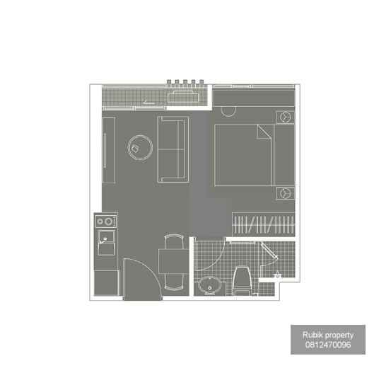 ให้เช่าคอนโดรัชดา ห้วยขวาง : ✨ For Rent: Noble Revolve Ratchada – Modern & Stylish 1-Bedroom Condo ✨ (RB460)