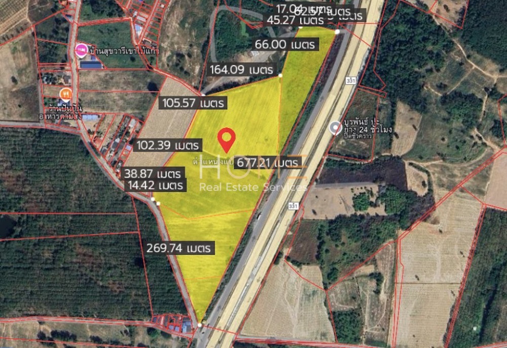 For SaleLandPattaya, Bangsaen, Chonburi : Land next to Road 331 Bang Lamung / (SALE) NEWC350