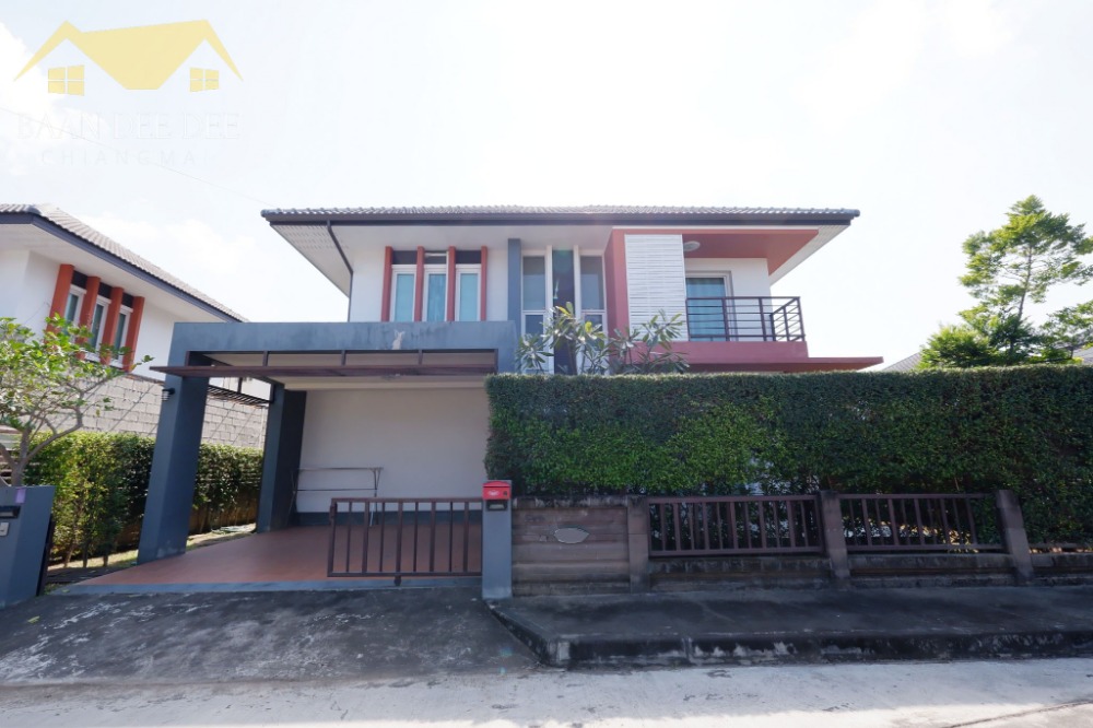 ให้เช่าบ้านเชียงใหม่ : บ้านสวยในโครงการให้เช่า เดือนละ 25,000 บาท ใกล้โรงเรียนช่องฟ้าซินเซิงเพียง 5 นาที No.15H029