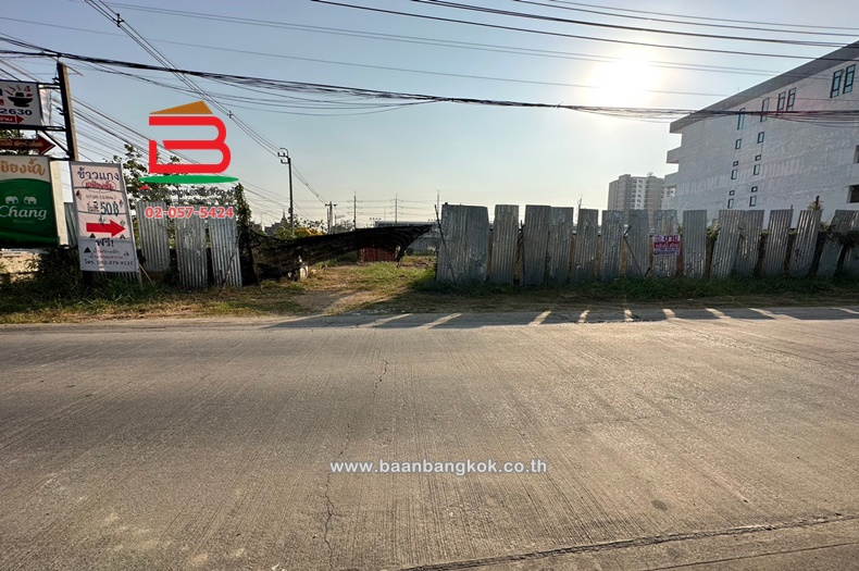 For SaleLandVipawadee, Don Mueang, Lak Si : Vacant land, corner plot, Soi Nawong Pracha Phatthana 3, area 238 sq m, near Wat Si Kan, Song Prapa Road, Ban Mai Subdistrict, Bang Khen District (Talat Khwan), Bangkok