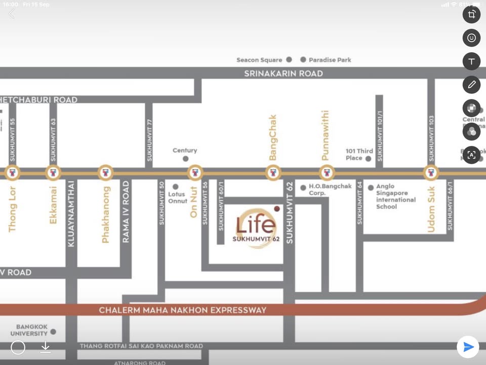 ขายคอนโดอ่อนนุช อุดมสุข : ห้องกว้างตกแต่งสวย เฟอร์ฯครบ ราคาดี⭐Life Sukhumvit 62 (ไลฟ์ สุขุมวิท 62)