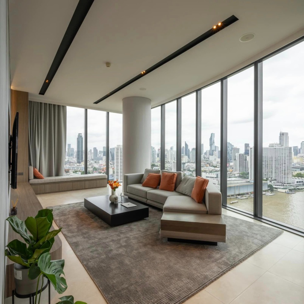 For RentCondoWongwianyai, Charoennakor : Banyan Tree Residence Riverside / Luxury riverside project near BTS Khlong San / 2 bedrooms, 3 bathrooms, 179 sq m. Call 0937890899