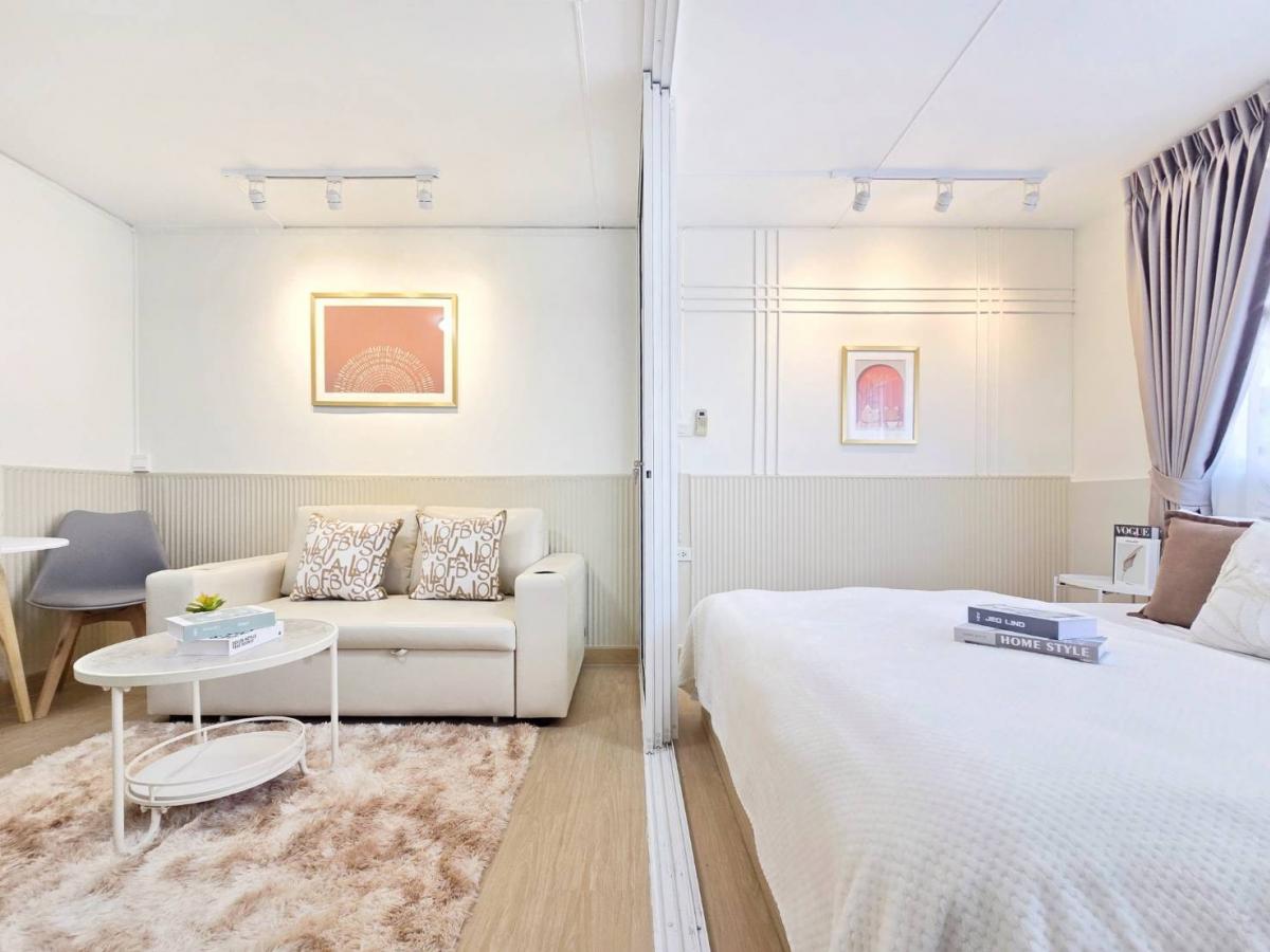 ขายคอนโดลาดพร้าว101 แฮปปี้แลนด์ : ห้องนี้..สวยคลีนม๊ากกกกก🥰🥰🥰“ห้องมุม วิวโล่ง ฟีลคาเฟ่🪴 ใกล้เดอะมอลล์บางกะปิ เดินไปรถไฟฟ้าก็ได้!” ✅️ ต้องนี่เลย! ลุมพินี เซ็นเตอร์ ลาดพร้าว 111✨️✨️