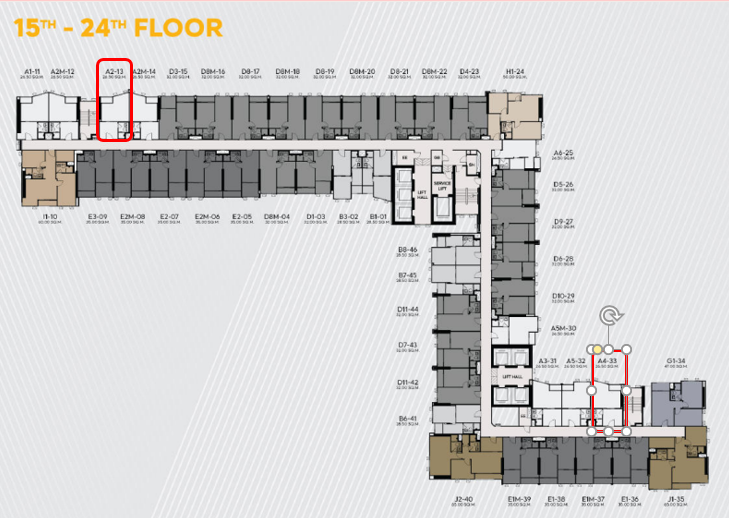 ขายดาวน์คอนโดคลองเตย กล้วยน้ำไท : Ready to move in📌 Life Rama4 Asoke (FQ quota) near MRT Queen Sirikit Center, buy directly from the project!! 26.5 sq.m.🔥 4.99 mb. High floor