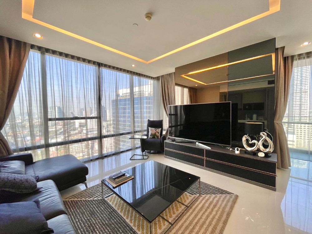 ให้เช่าคอนโดสาทร นราธิวาส : The Bangkok Sathorn (For rent) 2 Bed 2 Bath 117 Sq.M. Rent 85,000 per month. Panorama view. Available Now!