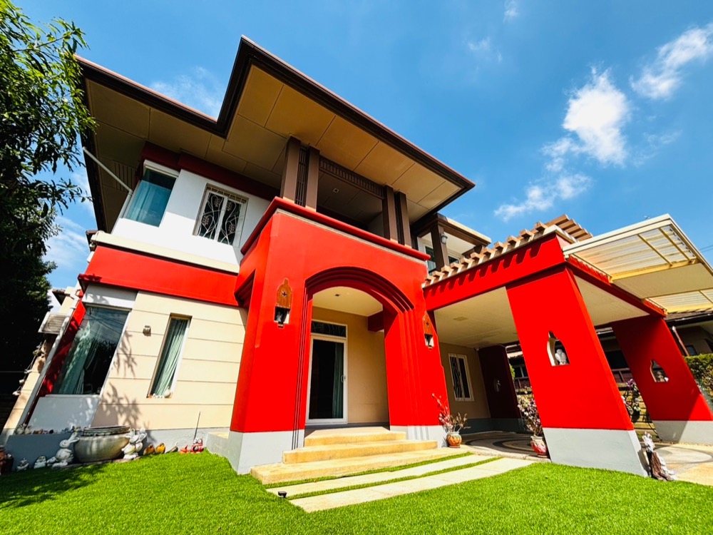 For SaleHouseChaengwatana, Muangthong : For sale, a detached house with good feng shui for collecting wealth, welcoming the Chinese New Year, welcoming the Chinese New Year, quiet, Setthasiri Prachachuen, Setthasiri Prachachuen, Big House for sale, Setthasiri Prachachuen