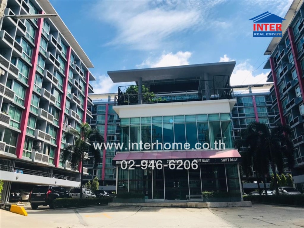 For SaleCondoBangna, Bearing, Lasalle : Condominium 32.66 sq.m. Swift Condo D Soi Number One, Bangna-Trad Road, Km.26, Bang Sao Thong, Samut Prakan