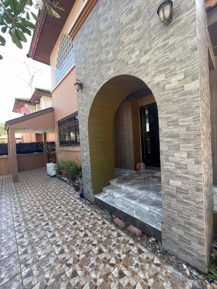 For SaleHouseSamut Prakan,Samrong : Two-storey detached house for sale in Windmill Villa 2 Village, Bangna