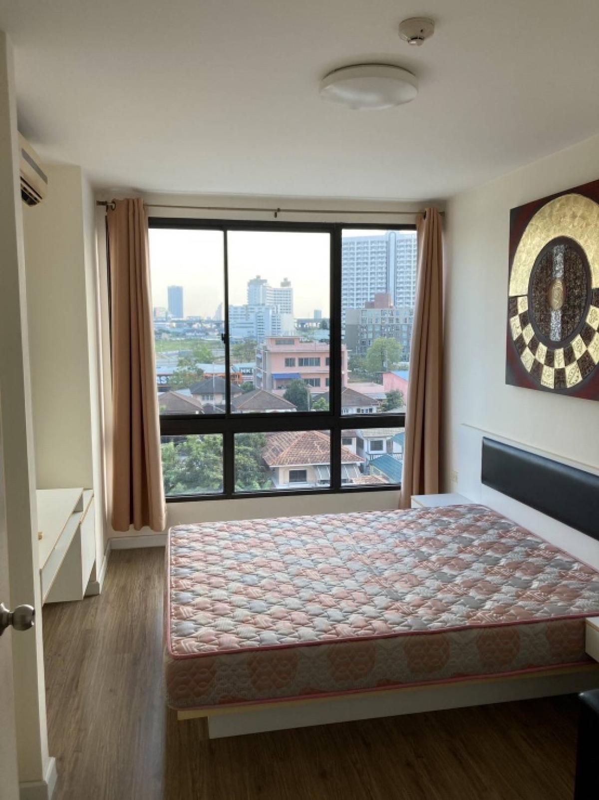For RentCondoOnnut, Udomsuk : 🧸For rent🧸✨️icondo Sukhumvit 103, beautiful and ready to move in, 7th floor, Building D, size 33 sq m. 🪧Price 8,500 baht/month✨️(Ready to move in)