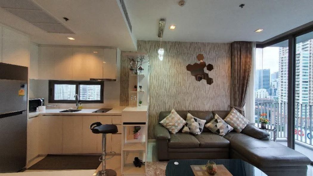 For RentCondoSathorn, Narathiwat : Condo for rent, Nara Nine, 15th floor, size 43 sq m., for rent 28,000 baht/month