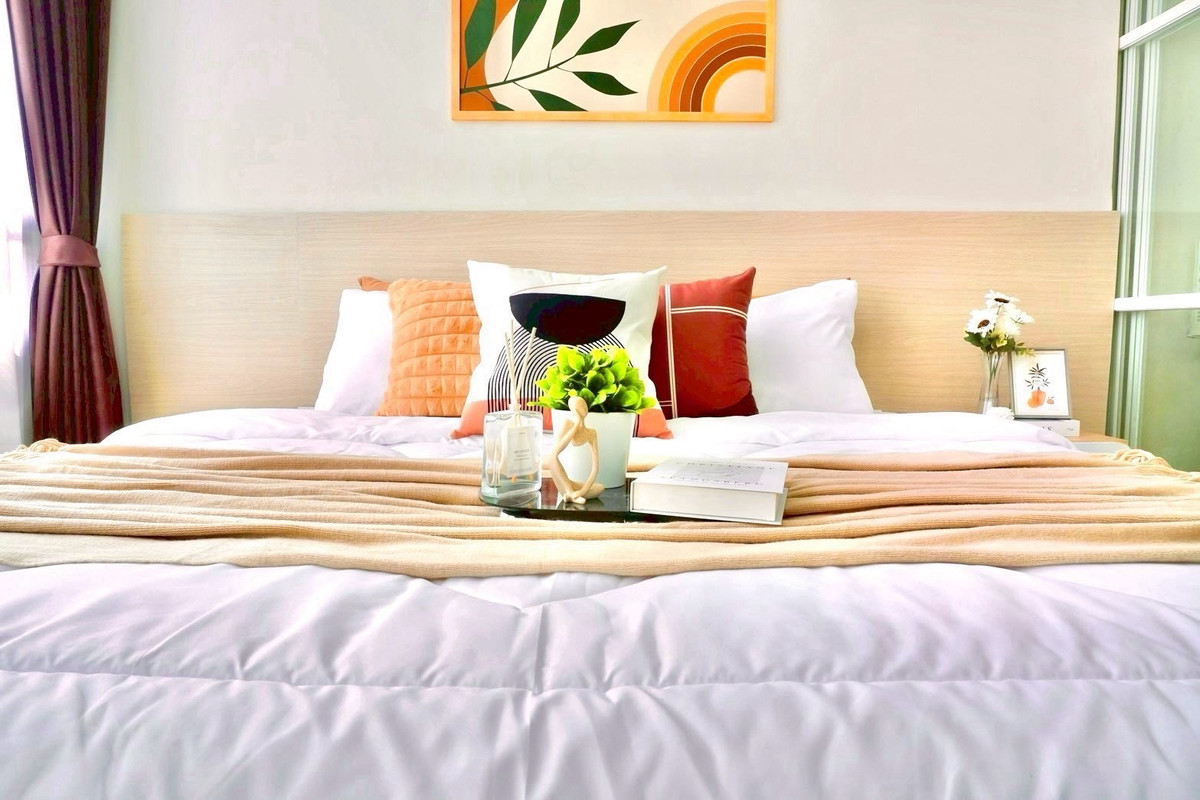 For SaleCondoPattanakan, Srinakarin : 🌿 Large room, beautifully decorated, Condo Elements Srinakarin