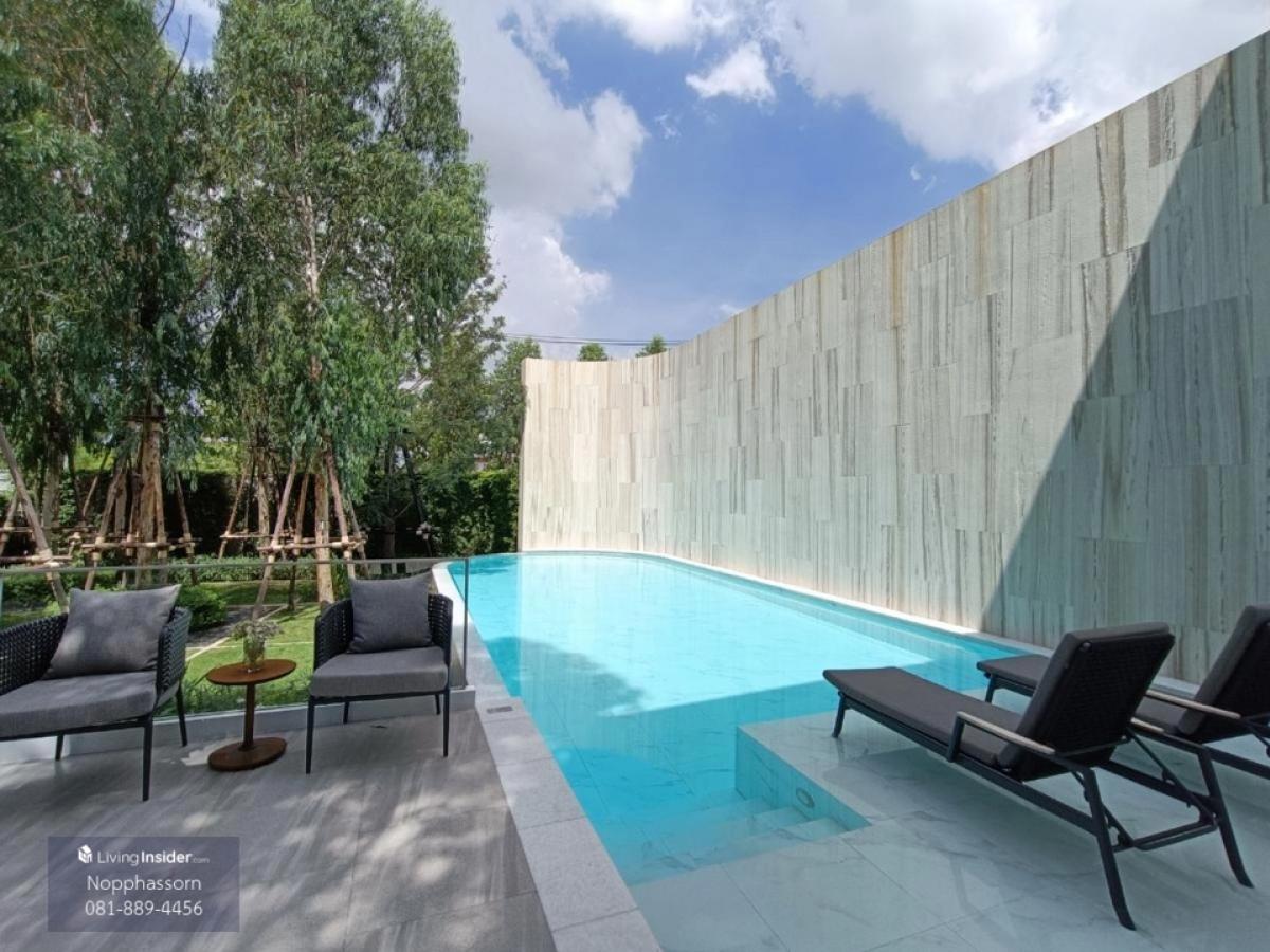 ให้เช่าเกษตร นวมินทร์ ลาดปลาเค้า : เช่าบ้านเดี่ยว ถนนรามอินทรา-เอกมัย เลียบทางด่วนรามอินทรา โครงการเนอวานา แอบโซลูท Nirvana Absolute บ้านหัวมุม ขนาดใหญ่