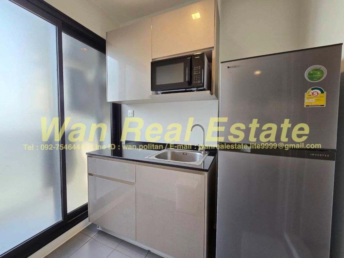 For SaleCondoRattanathibet, Sanambinna : For sale: River view room, The Politan Rive, 30th floor, size 31 sq m., fully furnished, ready to move in