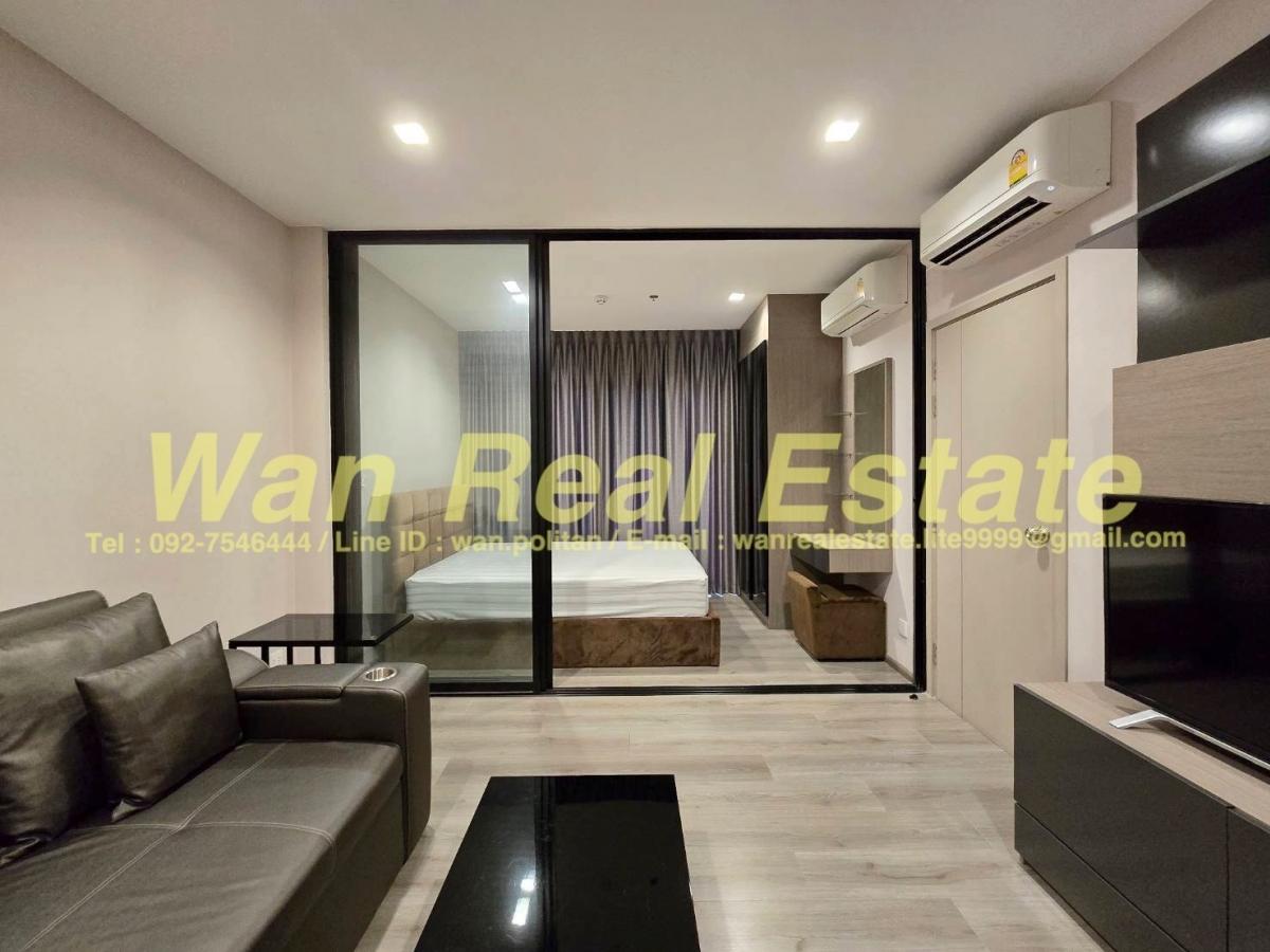 For SaleCondoRattanathibet, Sanambinna : For sale: River view room, The Politan Rive, 30th floor, size 31 sq m., fully furnished, ready to move in