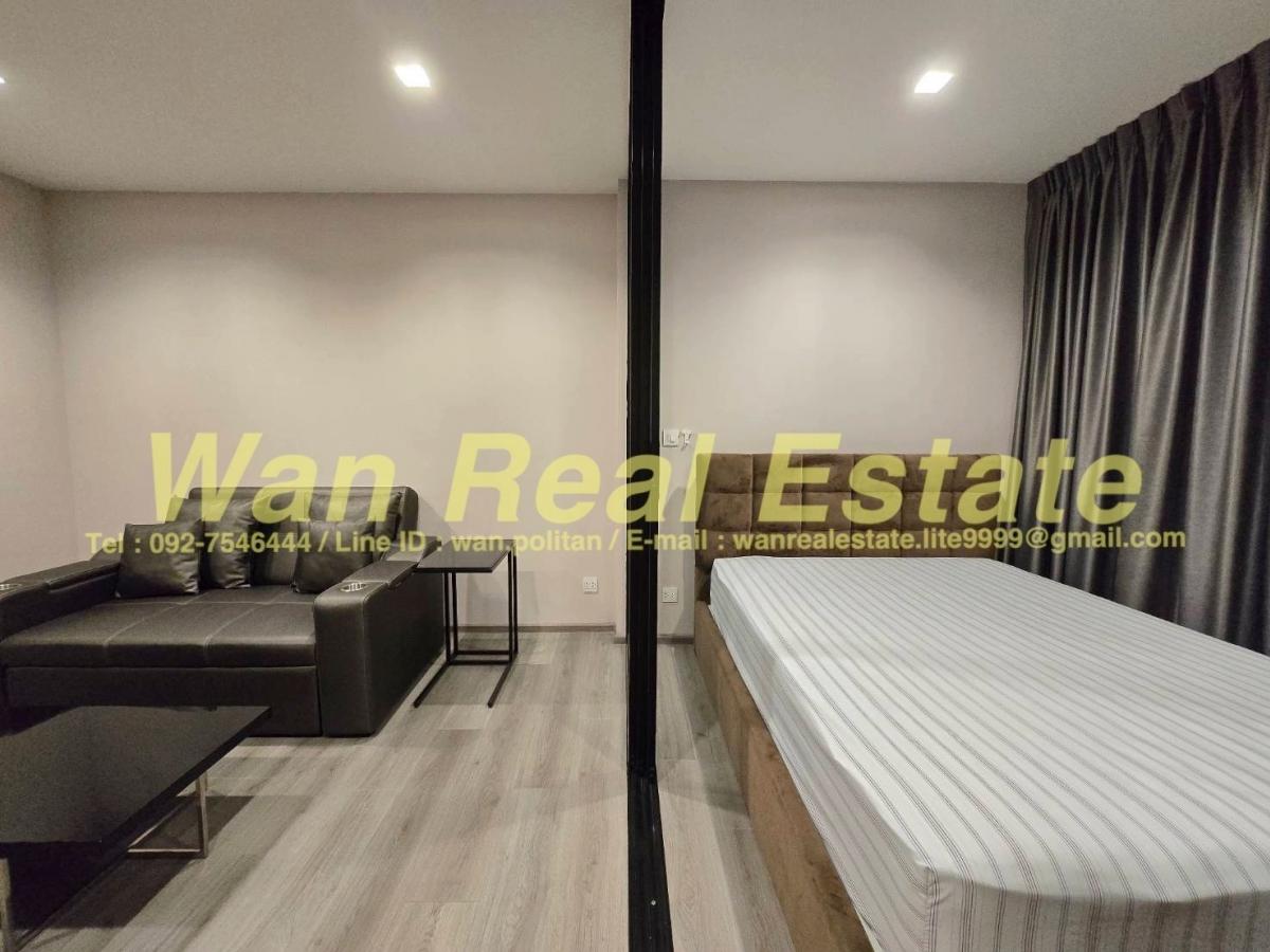 For SaleCondoRattanathibet, Sanambinna : For sale: River view room, The Politan Rive, 30th floor, size 31 sq m., fully furnished, ready to move in