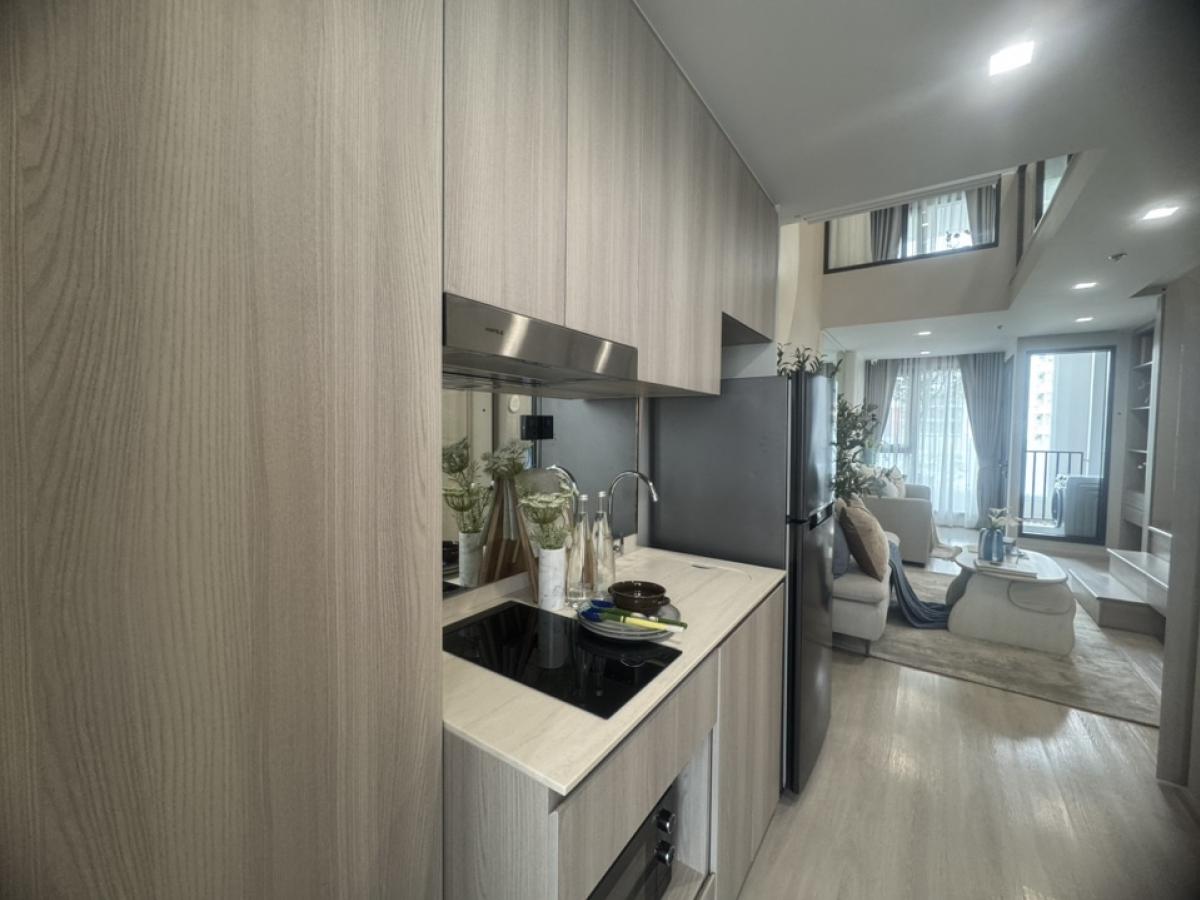 For SaleCondoKasetsart, Ratchayothin : Reference Kaset District, opposite Kasetsart University, 4.8 m. high ceiling room. 💢Fully Furnished💢Large room, 3Bed, starting price 6.17 million baht*contact 0646428664 (Phat)