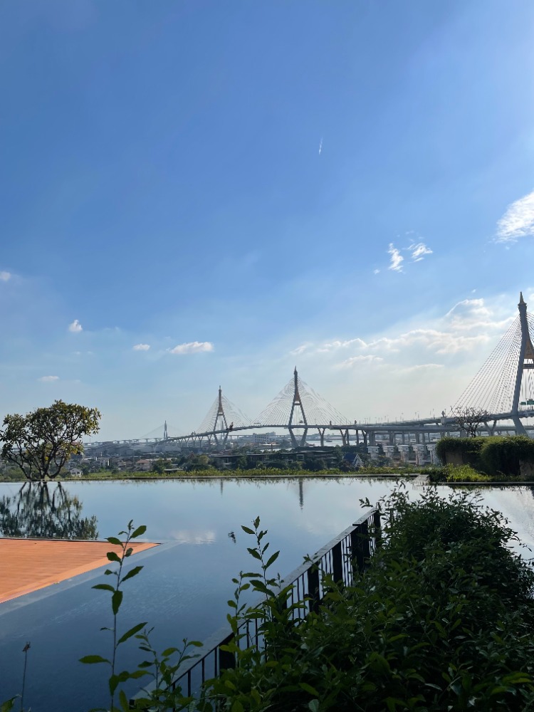 For SaleCondoRama3 (Riverside),Satupadit : The best condo by the river, fully furnished common area, fully furnished corner room, very good location, river view ✨The Pano Rama 3✨ 2 bedrooms, 2 bathrooms, size 107 sq m, near BTS - Tel.0982645161