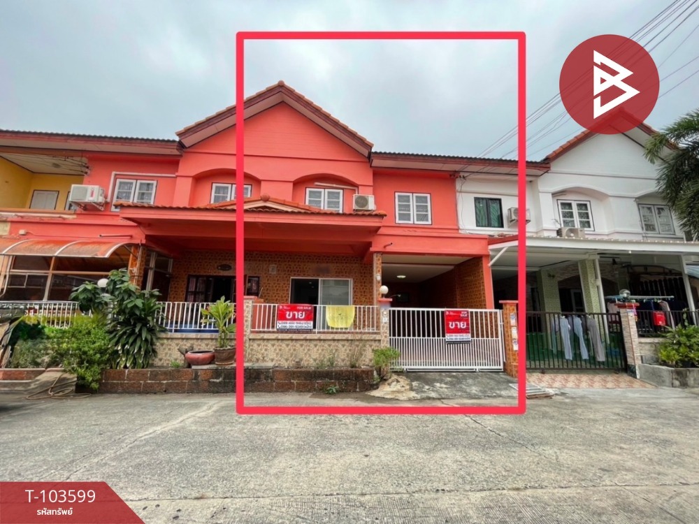 For SaleTownhomeSamut Prakan,Samrong : Townhouse for sale, Panasan Villa Village 12, Bang Pu Municipality 70 (Bangsaen 2), end of the house, Samut Prakan